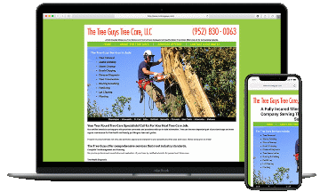 Tree Guys Website Before